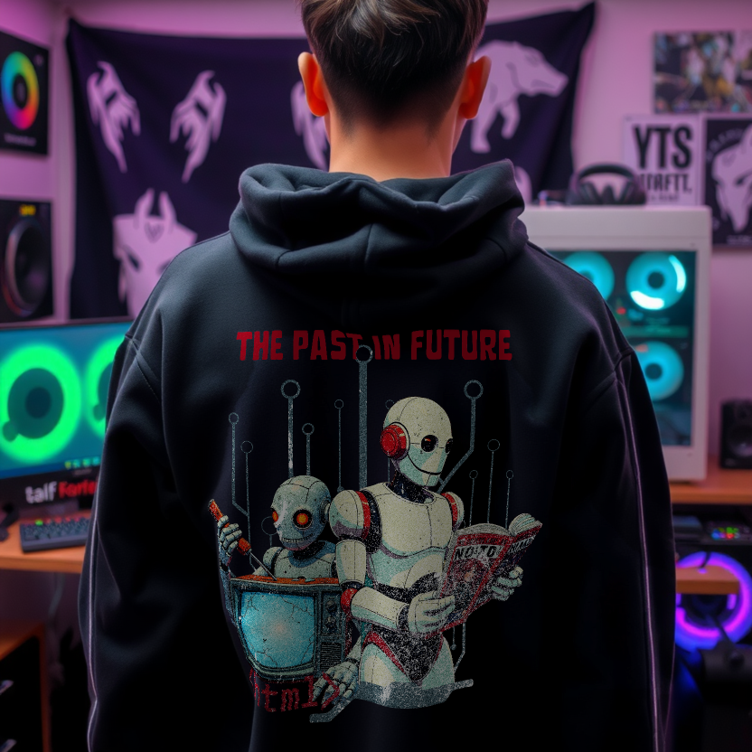 The Past in the Future Oversized Hoodie